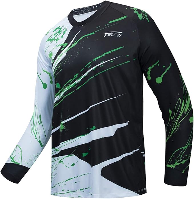 Men's Racing Shirts Summer Motocross Jersey Bicycle Sportswear MTB Jersey Long Sleeve Mountain Bike Clothes