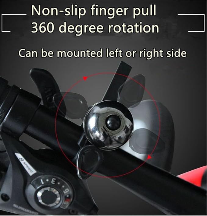 Classic Bike Bell Pure Copper Bicycle Bell Loud Crisp Clear Sound Bicycle Bike Bell for Adults Kids