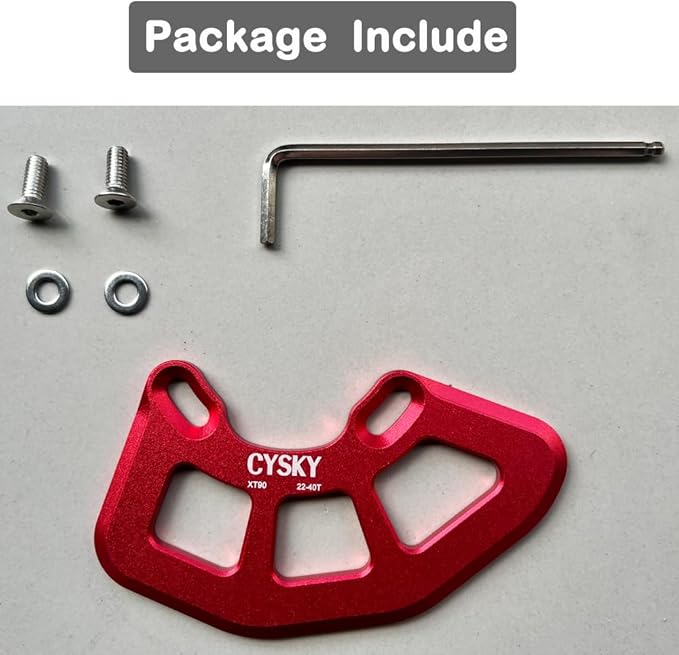 CYSKY Alloy MTB Bash Guard - Chain Ring Protector, ISCG05 Bike Chain Guard for 22T-40T Single Chainring, Chainstay Protector for Mountain Bike, Downhill, BMX