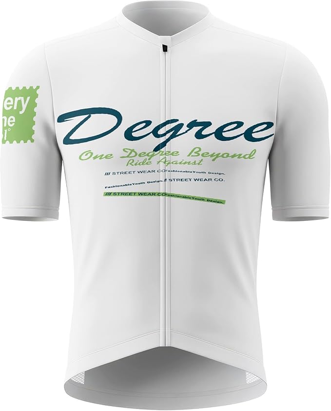 Men's Cycling Jersey Short Sleeve Breathable Quick Dry Bike Shirt Lightweight MTB Road Bicycle Jersey Full Zip 3 Rear Pockets