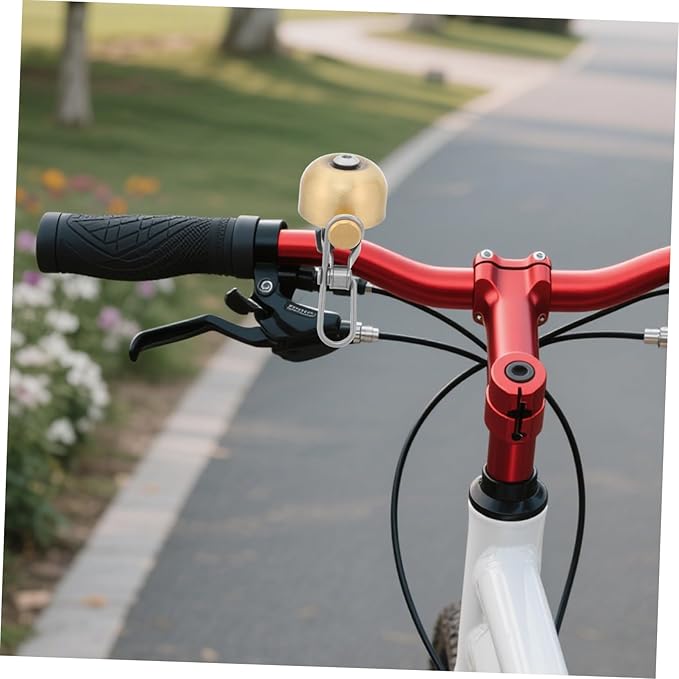 Kisangel Vintage Bike Bell Electric Horn Cycling Accessory for Road Bikes Scooters Easy Install Retro Design