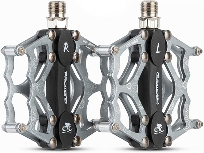 ‌Ultralight CNC Bike Pedals - Sealed Bearings Mountain/BMX/Road Pedals with Non-Slip Surface & 9/16" Chrome-Molybdenum Steel Spindle for MTB/Gravel/Cyclocross Bikes