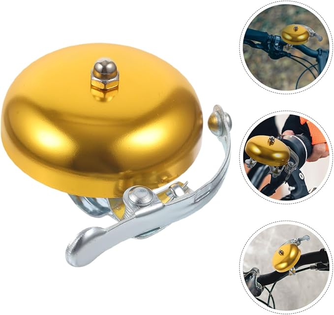 Luxshiny 2pcs Vintage Bike Bell for Mountain Bikes, Aluminum Alloy Loud Bicycle Bell with Retro Design, Small Cycling Accessory for Adults