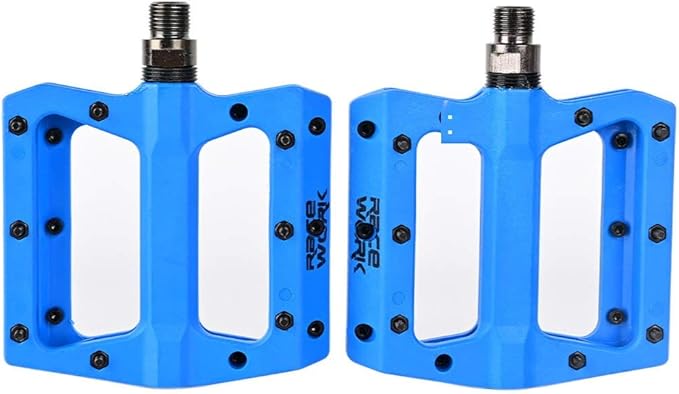 Mountain Bike Pedals, CATAZER Nylon Fiber Non-Slip Bicycle Pedals for MTB Road BMX Bike Cycling