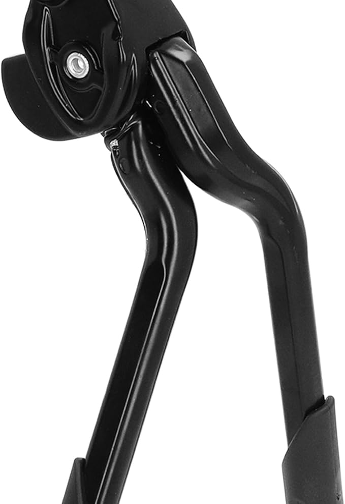 Asixxsix Kickstand, Aluminum Alloy Double Leg Kickstand with 7 Adjustable Height Widened and Anti Slip Base Center Mount Kick Stands for Adult Mountain BMX