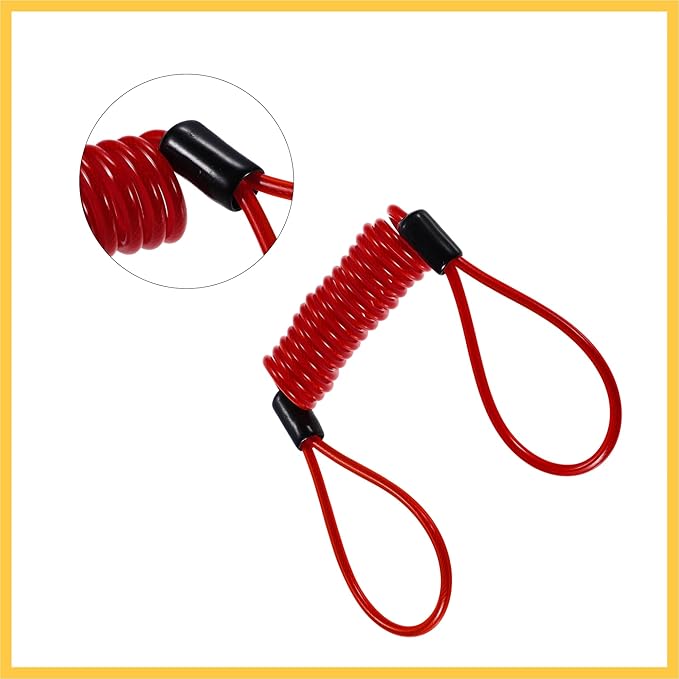 Disk Brake Lock Motorcycle Alarm Disc Lock Security Reminder Cable Tool for Scooter Motorcycle Bike Brake Disc Red Auto Replacement Parts