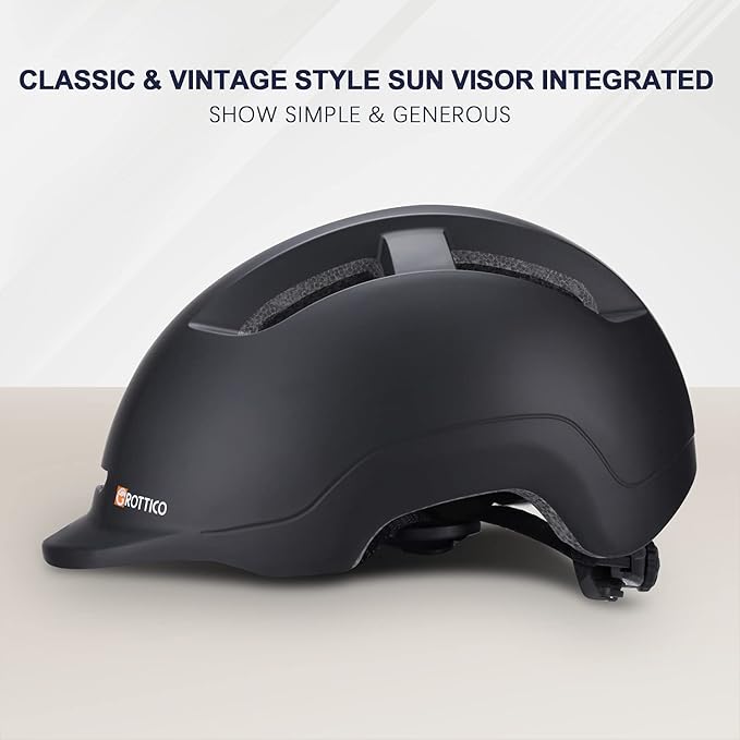 Adult Bike Helmet with Light - Dual Certified for Bicycle Scooter Skateboard Road Cycling Skating Helmet