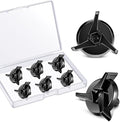 Helmet Visor Screws Helmets Visor Clip Fixing Sun Visor Screw Motorcycle Helmet Accessories for Motocross, Black(6 Pieces)
