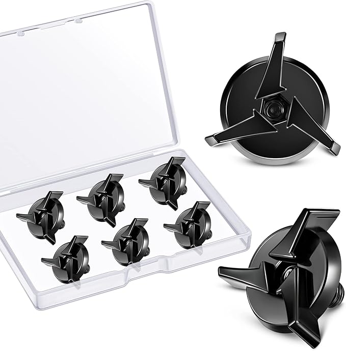 Helmet Visor Screws Helmets Visor Clip Fixing Sun Visor Screw Motorcycle Helmet Accessories for Motocross, Black(6 Pieces)