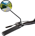 Bike Mirrors for Handlebar Mount, Bicycle Rear View Mirror, HD Glass Bike Rear View Mirrors, Universal Bicycle Mirrors for E-bike, Mountain Bike, City Bikes & Scooter (Left 0.87-0.98")