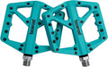 MTB Pedals Large Mountain Bike Pedals, Lightweight Nylon Fiber Composite Bicycle Platform Pedals, Grippy Pedals w 18 Pins, Cr-Mo Spindle fit w 2 Bearings, Clipless Pedals for BMX MTB Bike 9/16"