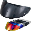 HJ-34P Visor Shield Replacement,HJC C10 Motorcycle Helmet Visor Compatible with HJ-34P HJC C10 UV Protection (Deep Black)
