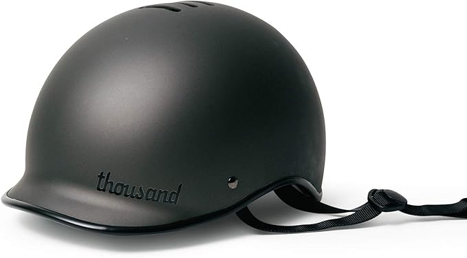Thousand Heritage 1.0 Adult Bike Helmet; The Original Low Profile Retro Commuter Cycling Helmet Safety Certified for Bicycle Skateboard Skating Roller Skates; for Men & Women