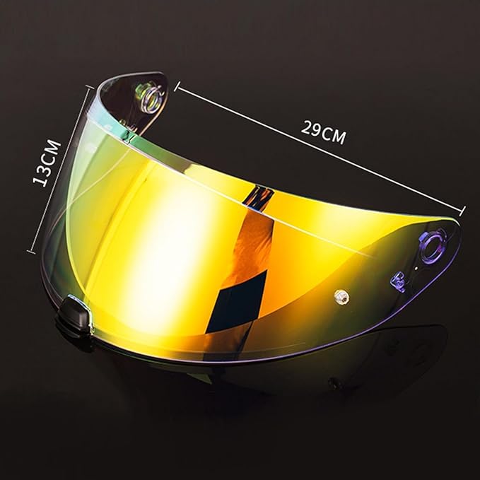 Motorcycle Helmet Visor for HJ-31 i70/i10 Helmet Face Shield Visor Windshield Uv-Protected Anti-Scratch Day and Night (Deep Blue)