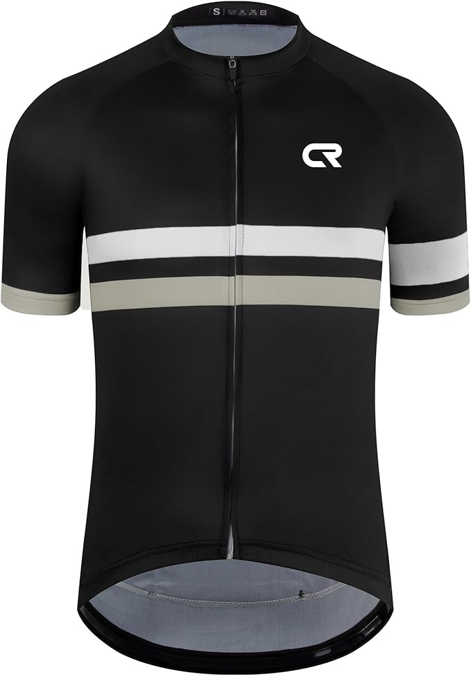 Coconut Ropamo CR Mens Cycling Jersey Short Sleeve Road Bike Shirt with 3+1 Zipper Pockets Breathable Quick Dry