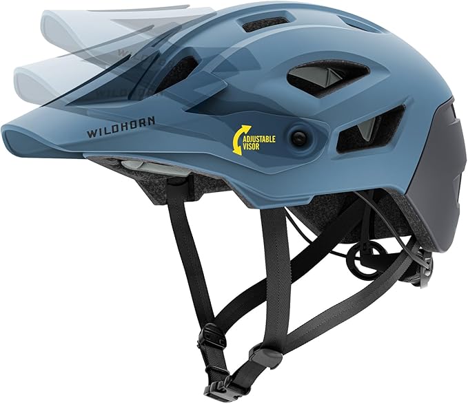 Wildhorn Corvair Mountain Bike Helmet for Men and Women with Maximum Venting, FTA fit System & Adjustable Visor. Adjustable Sizing Adult Bike Helmets for Women and Men. Stylish All Around MTB Helmet