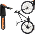 Bike Wall Mount Garage Storage – Rotatable Bike Hanger, Space-Saving Vertical Rack Holds Up to 66lbs, Easy to Install