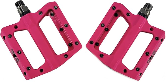 Mountain Bike Pedals, CATAZER Nylon Fiber Non-Slip Bicycle Pedals for MTB Road BMX Bike Cycling