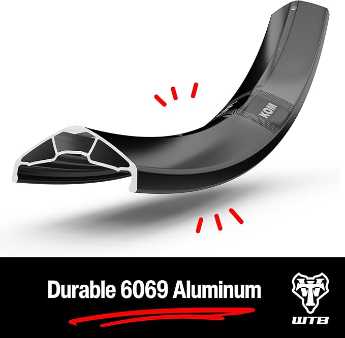 WTB KOM Tough Mountain Bike Rim (27.5" x i40) 32 Spoke Holes, XC/Trail/Enduro/Gravity, Tubeless Ready