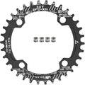 FOMTOR 104 BCD Chainring (30-52T) 7-12 Speed Compatible CNC 7075 Aluminum Narrow Wide Tooth Round Oval Chainrings for MTB/Road Bike Ebike Chainwheel Black/Red