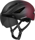 Odoland Bike Helmet with Magnetic Sun Visor for Adults, Glasses-Friendly Design Adjustable Dial Cycling Helmet for Men & Women, Urban Riding Bicycle Helmet for Mountain, Road, E-Bike, Commuting