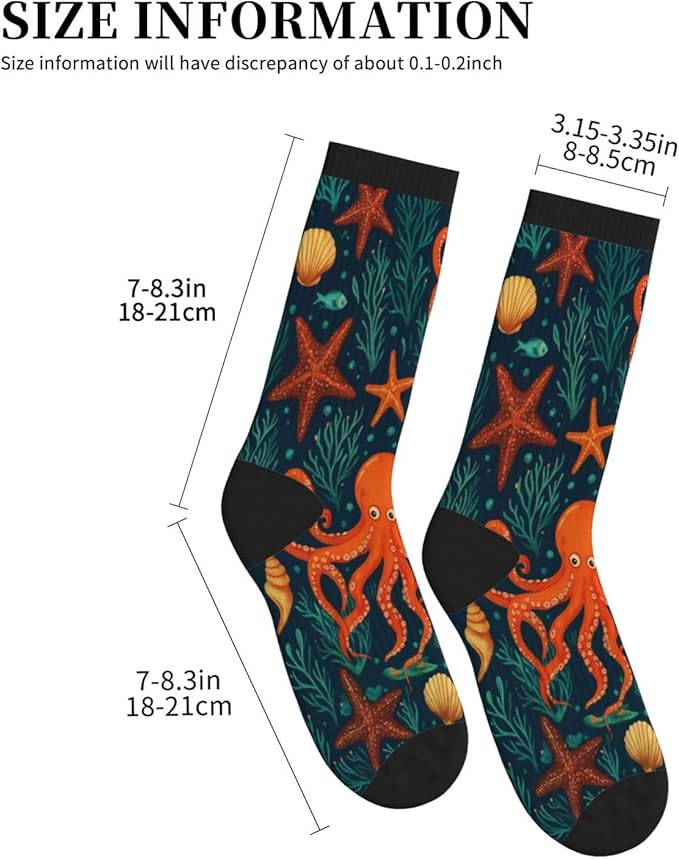 Crew Athletic Socks Funny Crazy Casual Sports Novelty Dress Socks for Women Men Running Hiking
