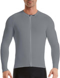 Men's Cycling Jerseys Long Sleeve Bike Biking Shirts Full Zip with Pockets Road Bicycle Clothing