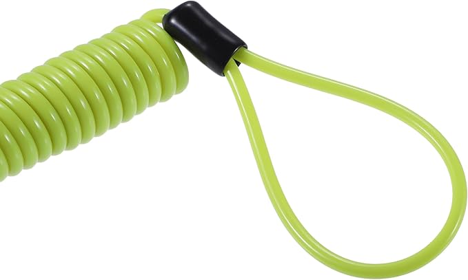 X AUTOHAUX Disk Brake Lock Motorcycle Alarm Disc Lock Security Reminder Cable Tool for Scooter Motorcycle Bike Brake Disc Yellow