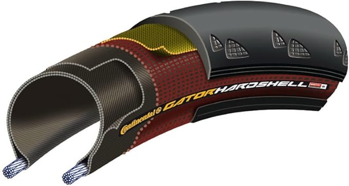 Continental Contact Speed tire - clincher, wire bead, SafetySystem Breaker, E25, black/Reflex or black, 26", 27.5", 650b or 700 sizes