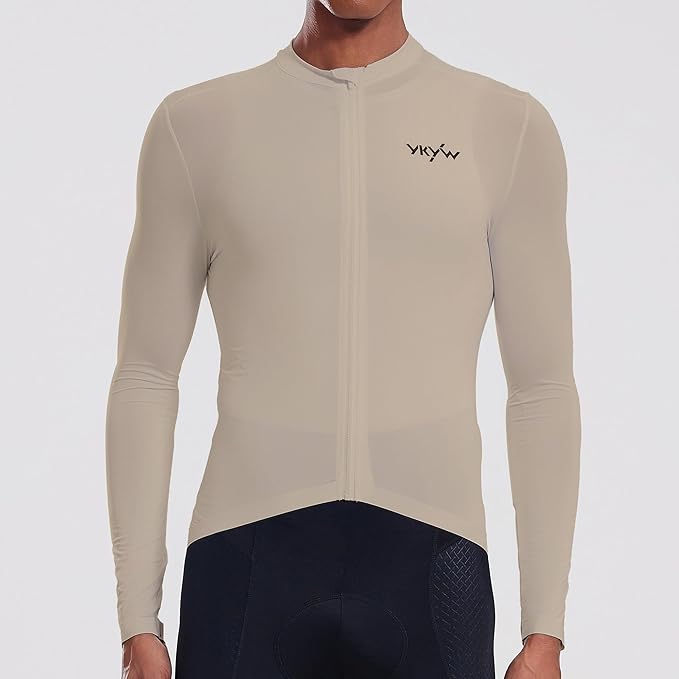 YKYWBIKE Cycling Jersey Men Aero Race Fit, Road Bike Jersey Short Sleeved Moisture Wicking, Breathable,Zip Pocket,UPF50＋
