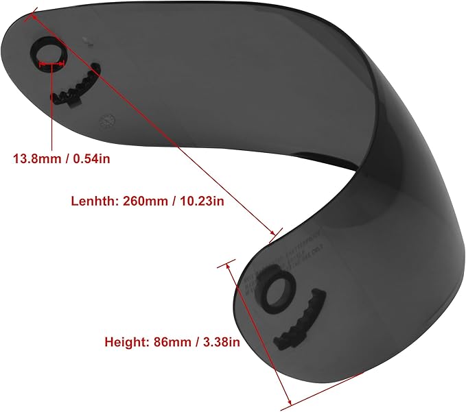 Tinted Visor for Full Face Motorcycle Streeet Bike Helmet, Wind Shield Lens Replacement 111S helmet