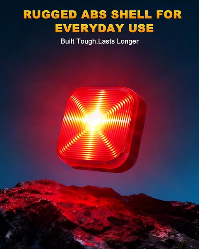 WSDCAM Bike Lights for Night Riding, 5 Modes Bright LED For Cycling Safety, Rechargeable Front and Back Light, IP64 Waterproof Bicycle Rear Light, Bike Headlight and Taillight, Scooter Light Kid Adult