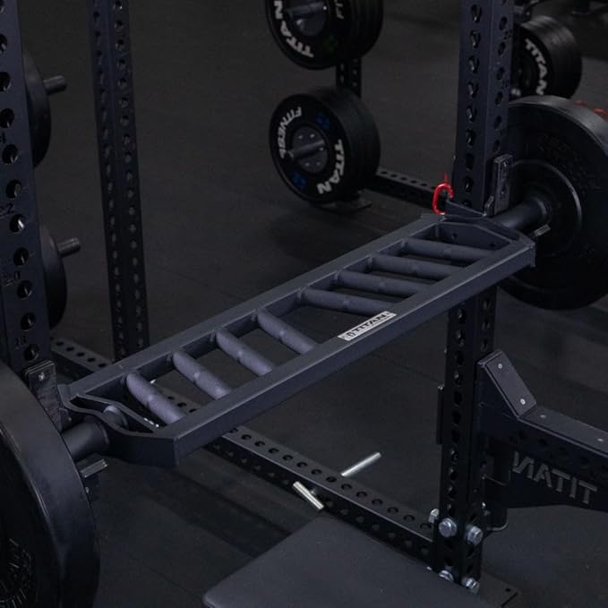 Titan Fitness Hybrid Angled Multi-Grip Olympic Barbell V3, Rated 1,900 LB, Rackable Swiss/Football Bar