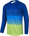 Men's Mountain Bike Jersey Long Sleeve MTB Off-Road Motocross Jersey Quick Dry Downhill&Motocross Shirts