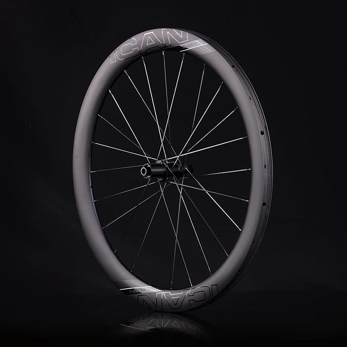 ICAN FL40/50 Max 1347g/1370g/1395g Carbon Disc Road Bike Wheelset 23mm Inner Width 700C 36T Ratchet System Hub