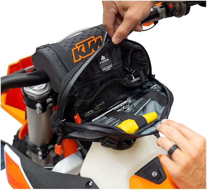 TUSK Handlebar Bag Dirt Bike/Adventure/Snow Bike/ATV/Compatible with SURRON SUR-RON/eBike/MTB/ 2.3L Capacity