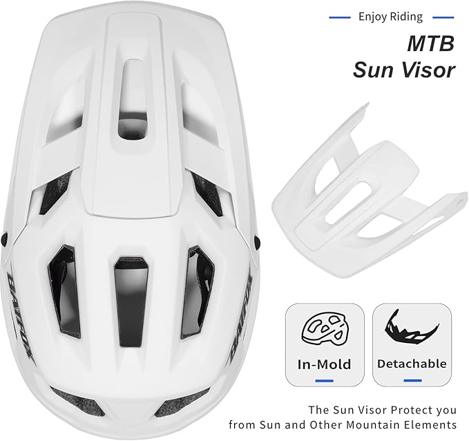 BATFOX Bike Helmet,Mountain Bike Helmet Helmets for Men Women Adults Youth