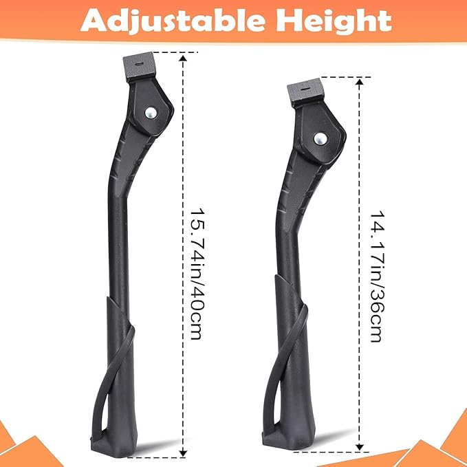 Bike Kickstand for Adult Bikes,Aluminum Alloy Bicycle Kickstand Adjustable for 24-29 Inch,Bicycle Kickstand for Mountain Bike, Trek Bike, Road Bike, City Bike,Non-Slip Sole (style-1)