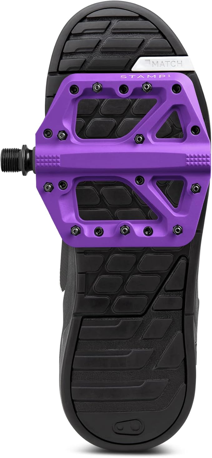 Crankbrothers Stamp Flat MTB Pedals - Size-Specific, Lightweight, Versatile, Durable Bike Pedals