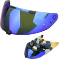 HJ-31 Shield Replacement Visor Fit for HJC i10 i70, Tinted Visor Motorcycle Helmet Visor Motorcycle Helmet Accessories (Blue)