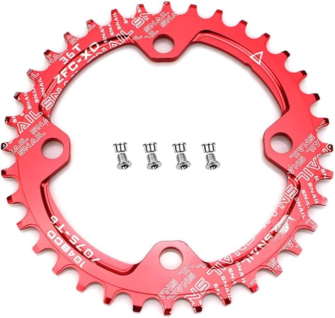 CYSKY 104 BCD Chainring 30T to 52T Narrow Wide Chainring with Sprocket Bolts for 1x Set-up Road Bike Mountain Bike BMX MTB Gravel Ebike
