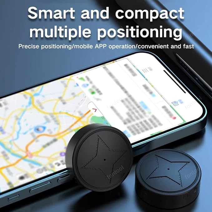 GPS Tracker for Vehicles, No Subscription, GPS Strong Magnetic Vehicle Anti-Lost Tracker, Smallest Locator Real Time, Anti-Theft Micro GPS Tracking Device with Free App, 2026 Upgraded (Model PG12-4)
