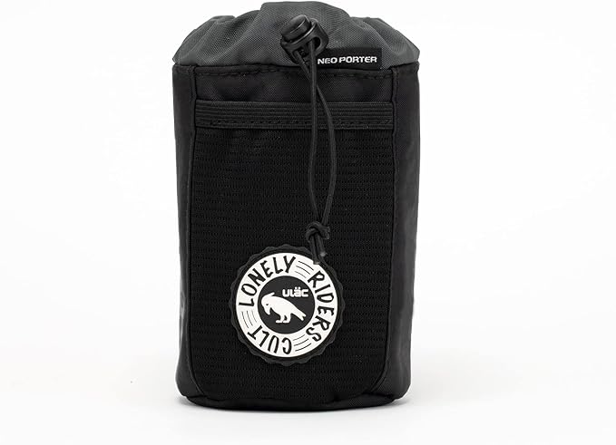 ULAC NEO PORTER C-HOLD Bike Feed Bag for Top Tube, Handlebar, Stem and Saddles (Black-Grey, Small)