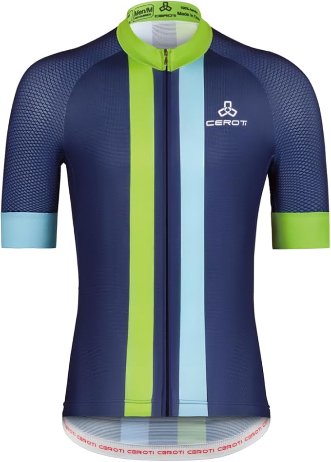 CEROTIPOLAR Snug Fit Men AirCool Cycling Jersey Bike Shirts UPF50+,PRO Dry Fit Light Weight Fabric