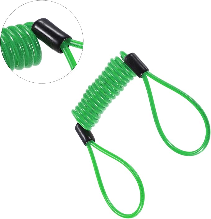 X AUTOHAUX Disk Brake Lock Motorcycle Alarm Disc Lock Security Reminder Cable Tool for Scooter Motorcycle Bike Brake Disc Green