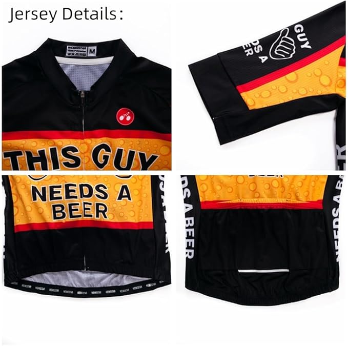 JPOJPO Cycling Jersey Men Set Bike Shirt Kit Short Sleeve Clothing Tops+5D Padded Shorts Summer Breathable Quick-Dry S-3XL