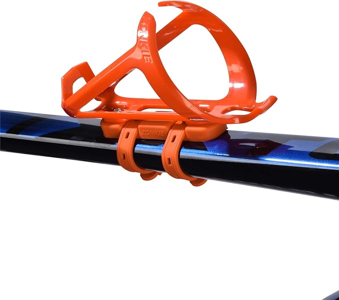 ZONKIE Bike Bottle Cage Mounting Base, Cup Mounting Base for Many Kinds Bikes, Fits Most Stroller Drink Holder, Silicone Material, Many Colors are Available.