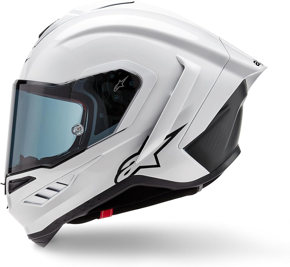 Alpinestars Supertech R10 Solid Helmet, Carbon Shell, CE-Certified, Advanced Ventilation & Fit