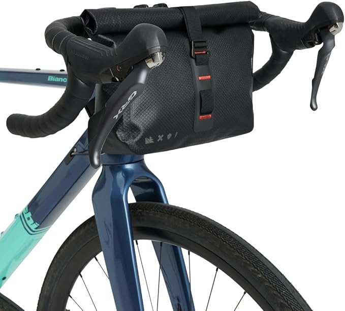 USWE Handlebar Bag for bicycles, Waterproof Bicycle Front Bag Frame Storage Bag Pouch Mountain Road Bikes for Racing, MTB, E-MTB or Gravel, Cycling Accessories Bikepacking bags, 3.5L Capacity