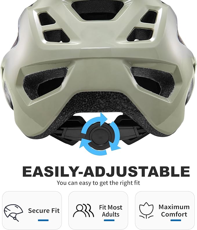 BATFOX NTA 8776 E-Bike & Mountain Bike Helmet for Adults Youth, E-MTB Cycling Helmet for Men Women (52-60CM)